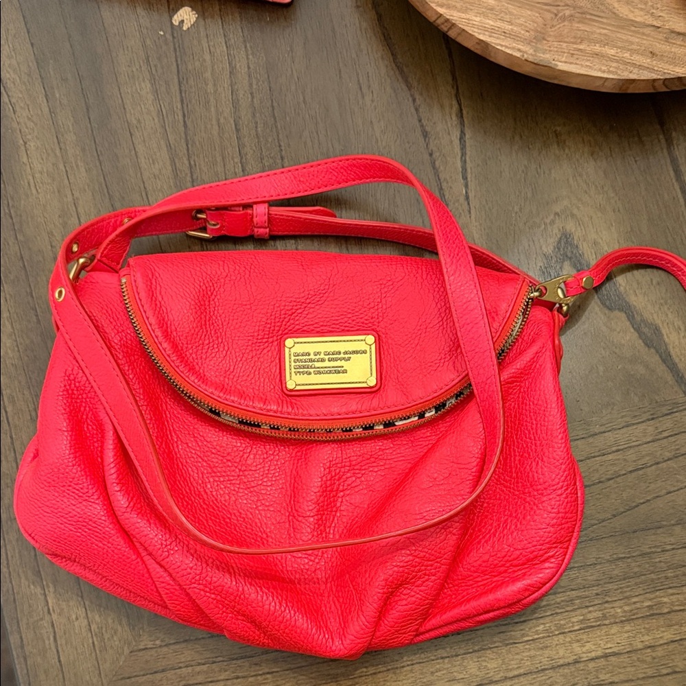 Marc by Marc Jacobs Hot Pink Leather Crossbody Bag